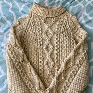 Hand knit Fishermans sweater